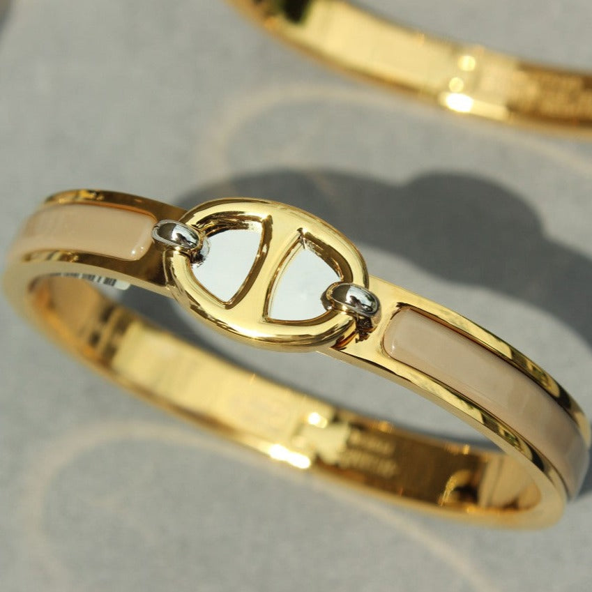 [⭐Hyrra Jewelry]CLIC CHAINE GOLD BRACELET