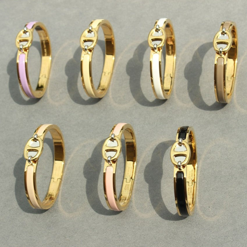 [⭐Hyrra Jewelry]CLIC CHAINE GOLD BRACELET