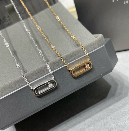 [⭐Hyrra Jewelry]MOVE UNO DIAMOND NECKLACE