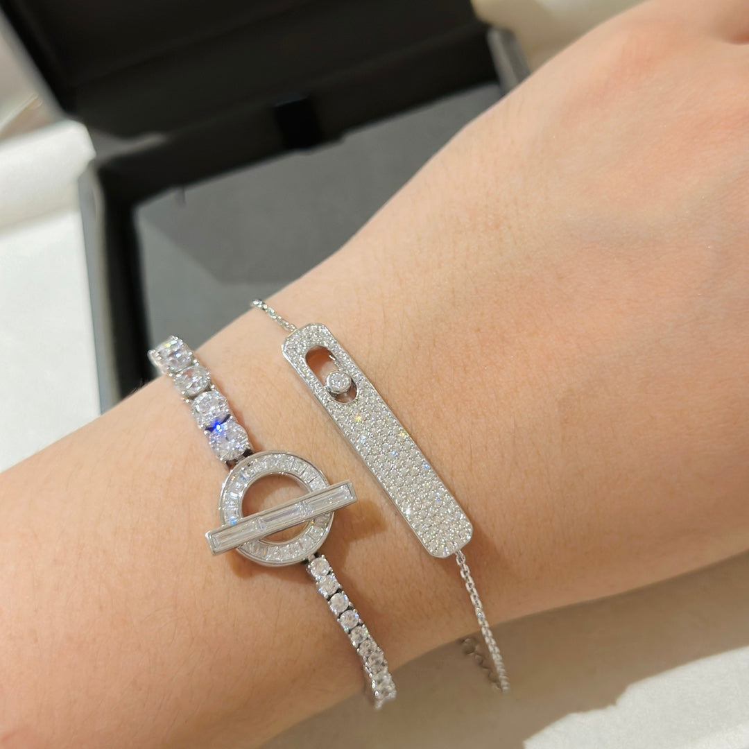 [⭐Hyrra Jewelry]MOVE CLASSIQUE DIAMOND PAVED BRACELET