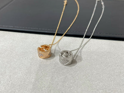 [⭐Hyrra Jewelry]LIENS EVIDENCE DIAMOND PAVED NECKLACE