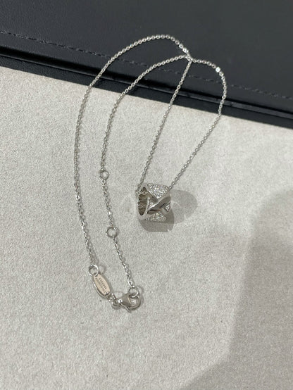[⭐Hyrra Jewelry]LIENS EVIDENCE DIAMOND PAVED NECKLACE