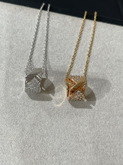 [⭐Hyrra Jewelry]LIENS EVIDENCE DIAMOND PAVED NECKLACE