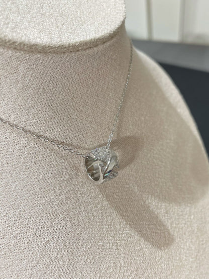 [⭐Hyrra Jewelry]LIENS EVIDENCE DIAMOND PAVED NECKLACE