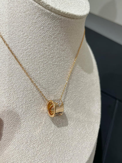 [⭐Hyrra Jewelry]LIENS EVIDENCE DIAMOND PAVED NECKLACE
