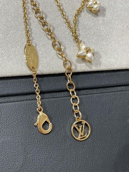 [⭐Hyrra Jewelry]FLOWERGRAM GOLD MOP DOUBLE ROW NECKLACE