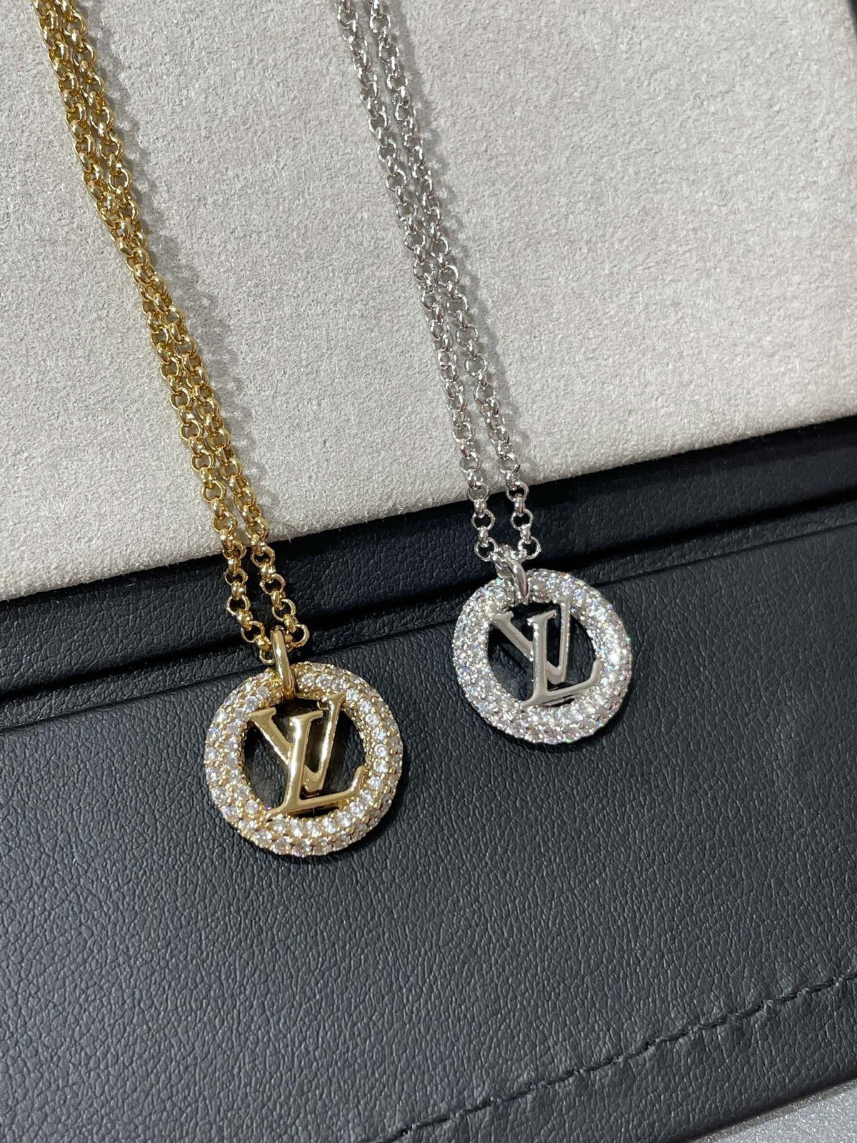 [⭐Hyrra Jewelry]BY NIGHT DIAMOND PAVED NECKLACE