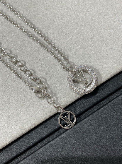 [⭐Hyrra Jewelry]BY NIGHT DIAMOND PAVED NECKLACE