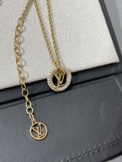 [⭐Hyrra Jewelry]BY NIGHT DIAMOND PAVED NECKLACE