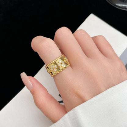 [⭐Hyrra Jewelry]PERLEE DIAMOND LARGE RING
