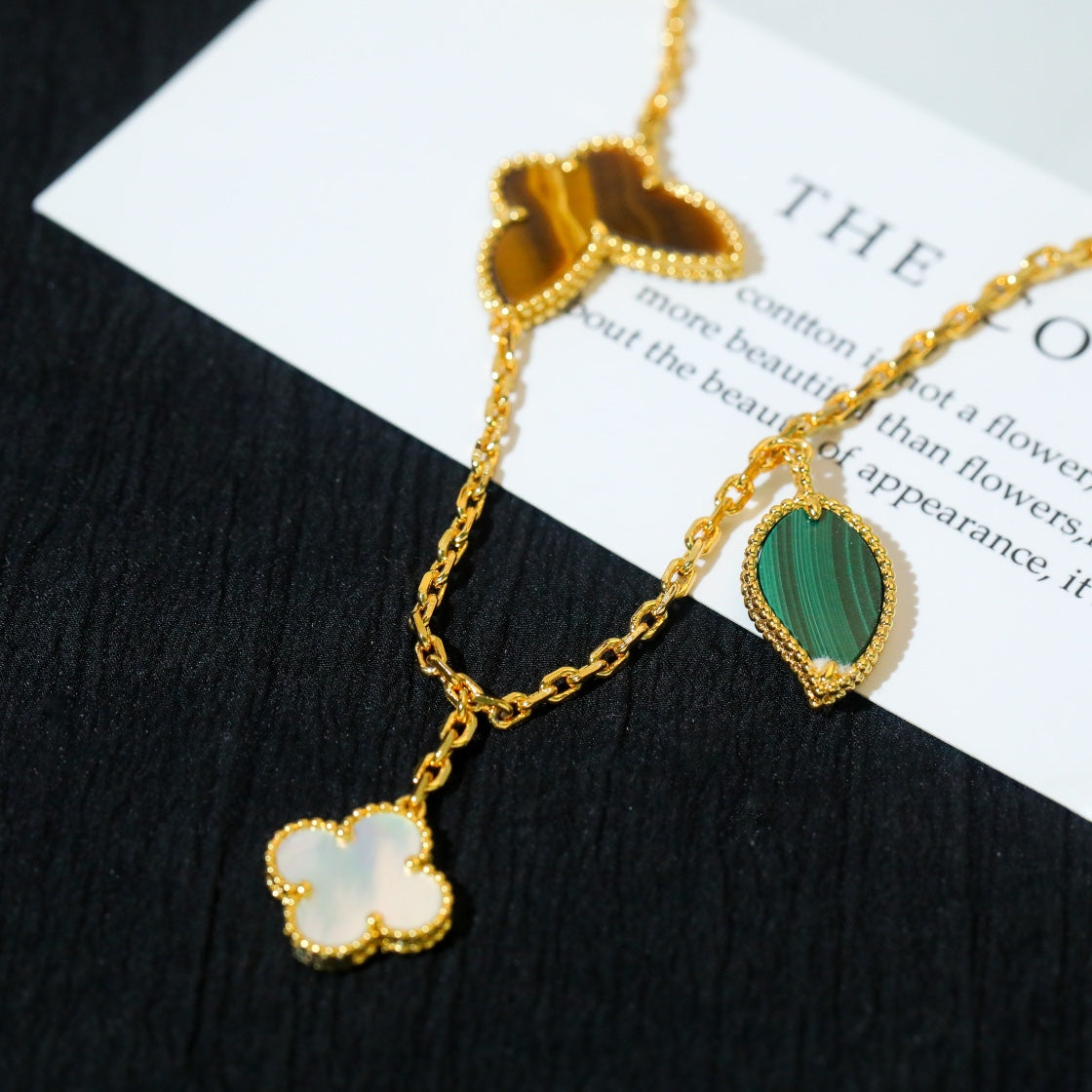 [⭐Hyrra Jewelry]LUCKY SPRING 5 MOTIF GOLD BRACELET