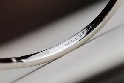 [Hyrra Jewelry]NARROW T1 HINGED BANGLE DIAMOND SILVER