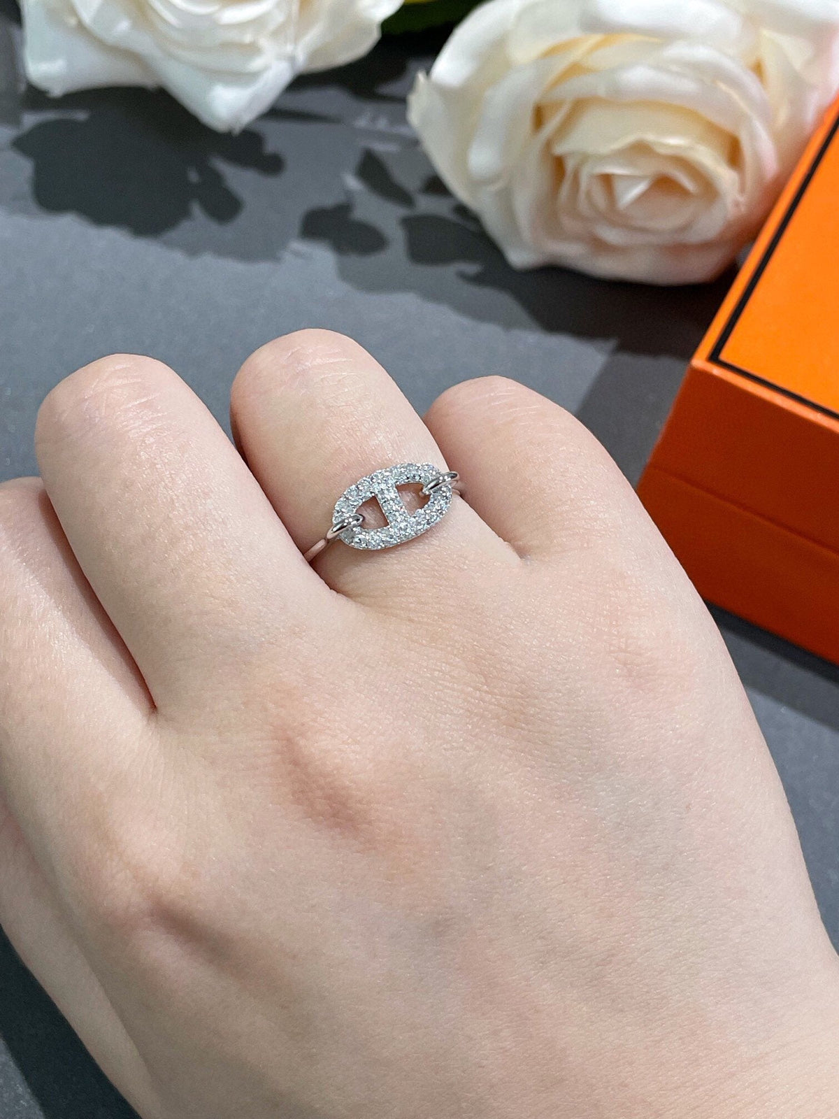 [⭐Hyrra Jewelry]RONDE SMALL DIAMOND RING