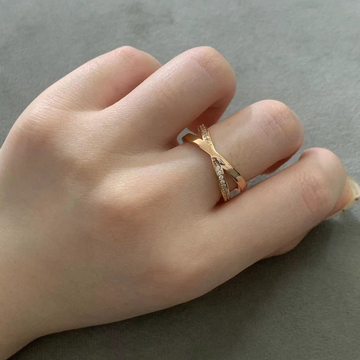 [Hyrra Jewelry]ATLAS X DIAMOND RING