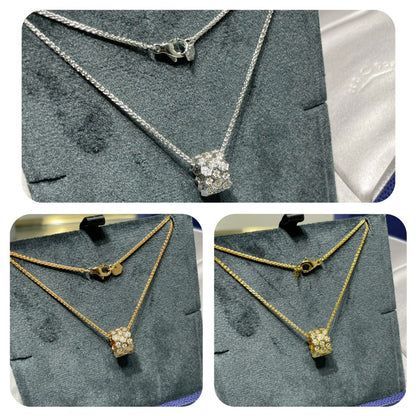 [⭐Hyrra Jewelry]BEE LOVE DIAMOND PAVED 3 ROW NECKLACE