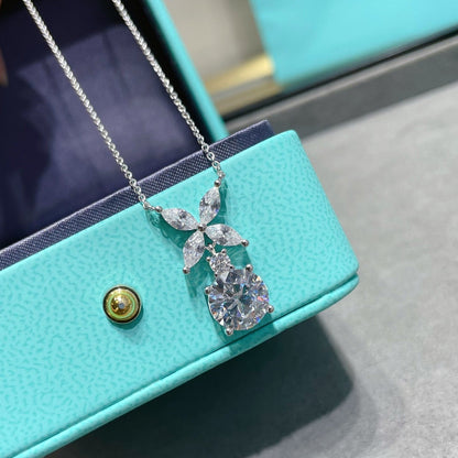 [Hyrra Jewelry]VICTORIA PENDANT SILVER DIAMOND NECKLACE