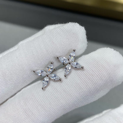 [Hyrra Jewelry]VICTORIA SILVER DIAMOND STUD MINI EARRINGS