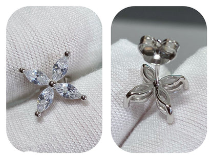 [Hyrra Jewelry]VICTORIA SILVER DIAMOND STUD MINI EARRINGS