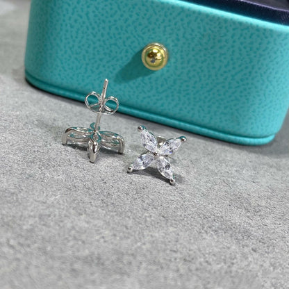 [Hyrra Jewelry]VICTORIA SILVER DIAMOND STUD MINI EARRINGS