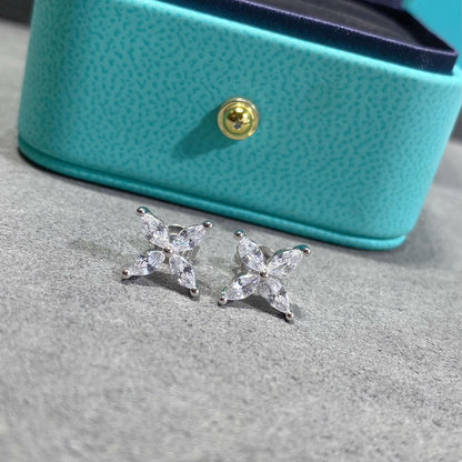 [Hyrra Jewelry]VICTORIA SILVER DIAMOND STUD MINI EARRINGS