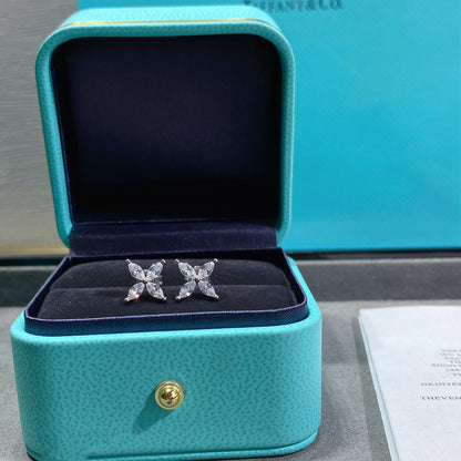 [Hyrra Jewelry]VICTORIA SILVER DIAMOND STUD MINI EARRINGS