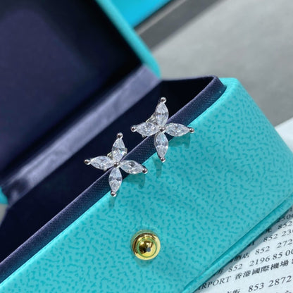 [Hyrra Jewelry]VICTORIA SILVER DIAMOND STUD MINI EARRINGS