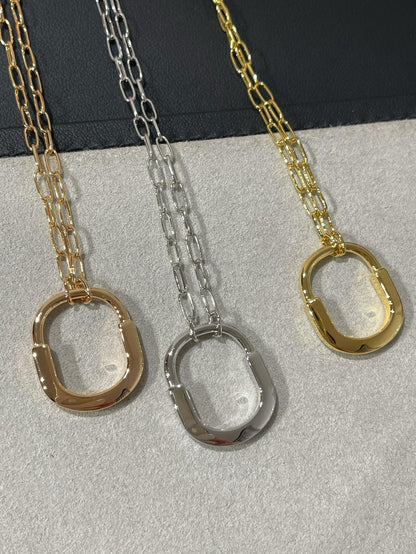 [Hyrra Jewelry]LOCK MEDIUM PENDANT DIAMOND NECKLACE