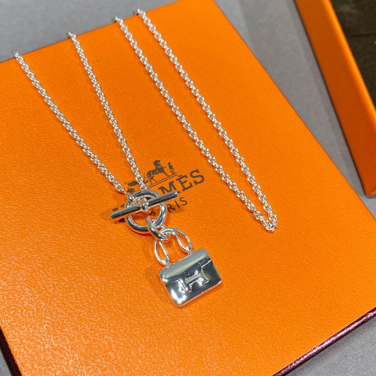 [⭐Hyrra Jewelry]CONSTANCE PEDANT SILVER NECKLACE