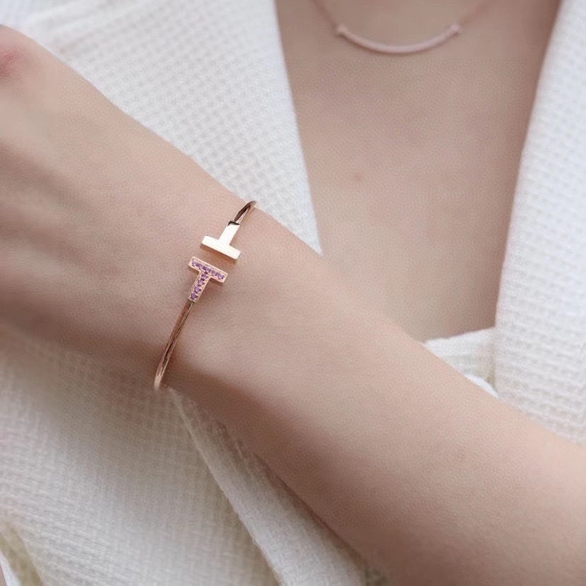 [Hyrra Jewelry]T PINK GOLD PINK DIAMOND BRACELET