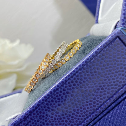 [⭐Hyrra Jewelry]BEE LOVE DIAMOND PAVED SMALL RING