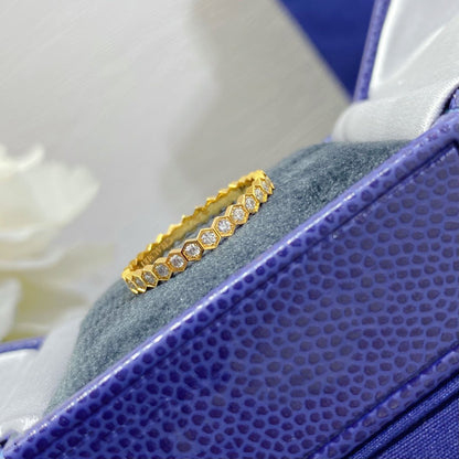 [⭐Hyrra Jewelry]BEE LOVE DIAMOND PAVED SMALL RING