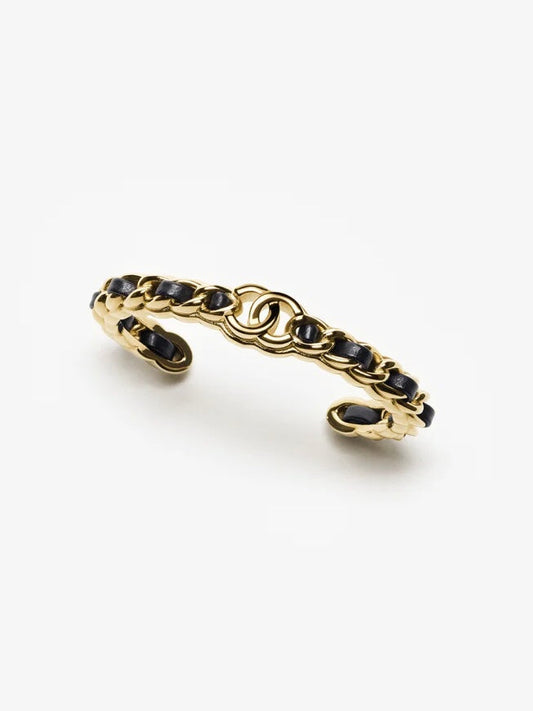 [⭐Hyrra Jewelry]Double C Open Bangle