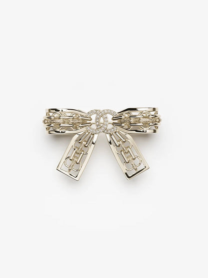[⭐Hyrra Jewelry]25K Hollow Bow Brooch