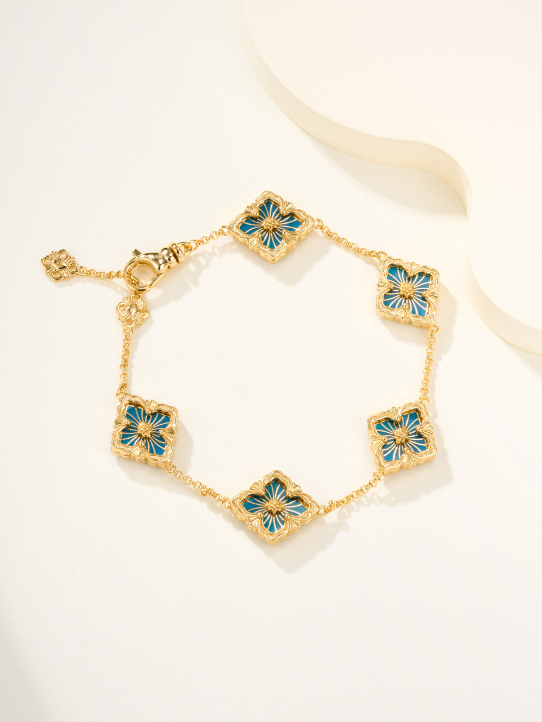 [⭐Hyrra Jewelry]B.C.L ENAMELED Five-Flower Bracelet（Various Colors)