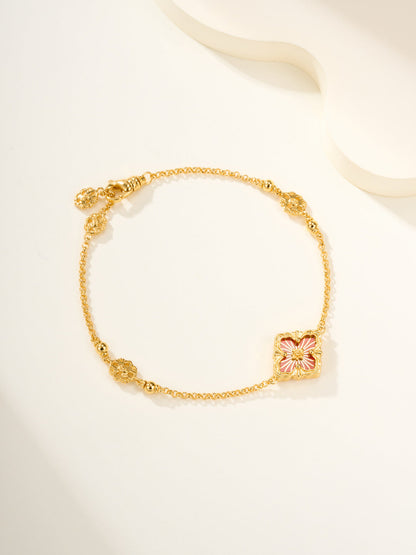 [⭐Hyrra Jewelry]B.C.L ENAMELED One-Flower Bracelet（Various Colors)