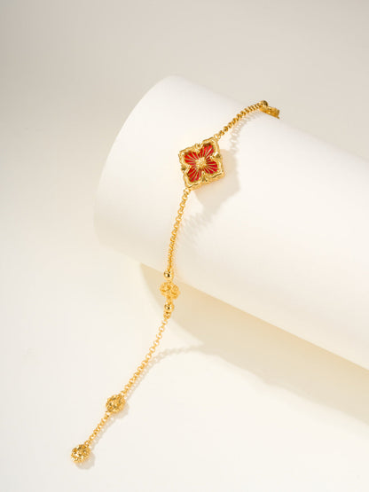 [⭐Hyrra Jewelry]B.C.L ENAMELED One-Flower Bracelet（Various Colors)