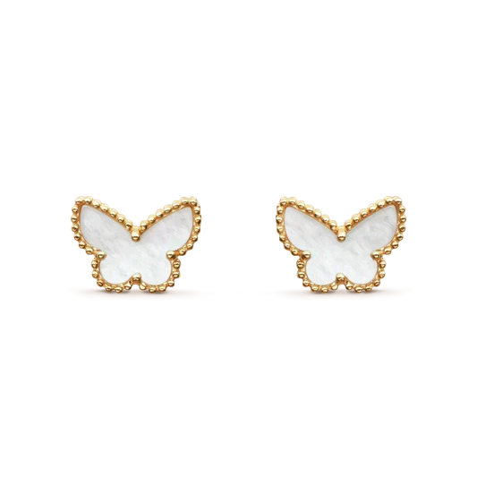 [⭐Hyrra Jewelry]SWEET BUTTERFLY MOP EARSTUDS