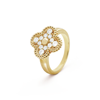 [⭐Hyrra Jewelry]CLOVER DIAMOND RING