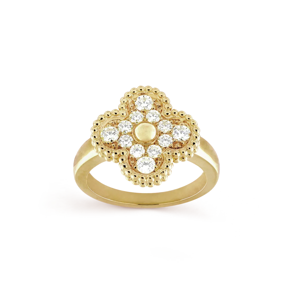 [⭐Hyrra Jewelry]CLOVER DIAMOND RING