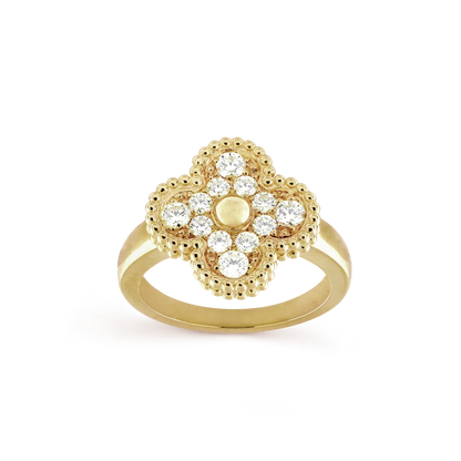 [⭐Hyrra Jewelry]CLOVER DIAMOND RING