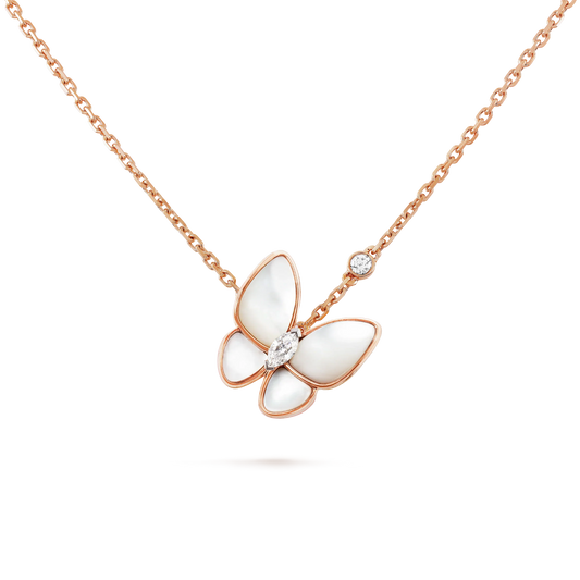 [⭐Hyrra Jewelry]BUTTERFLY MOP DIAMOND NECKLACE