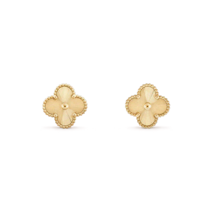 [⭐Hyrra Jewelry]CLOVER MINI 9.5MM LASER EARRINGS