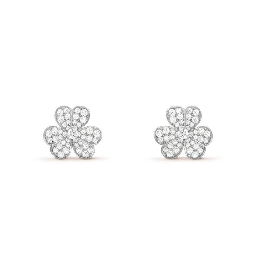 [⭐Hyrra Jewelry]CLOVER COMOS DIAMOND EARRINGS SILVER