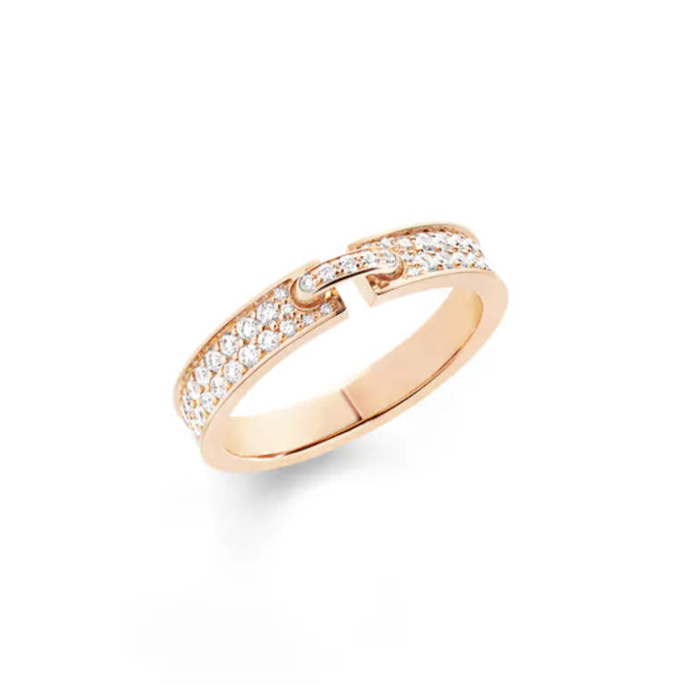 [⭐Hyrra Jewelry]ALLIANCE LIENS VIDENCE PAVED DIAMOND 4MM RING