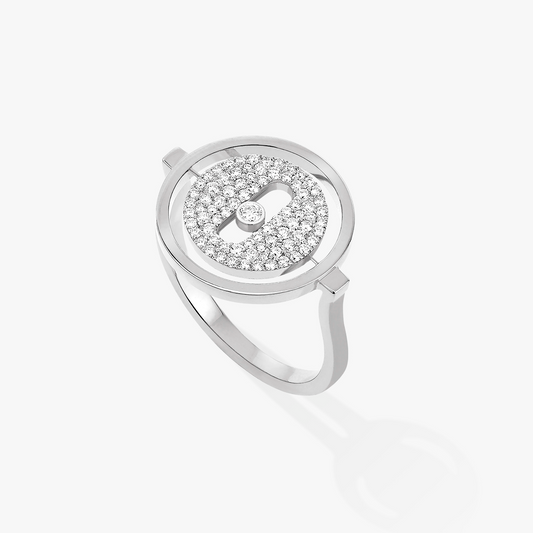[⭐Hyrra Jewelry]Demo MOVE PAVED SILVER DIAMOND RING