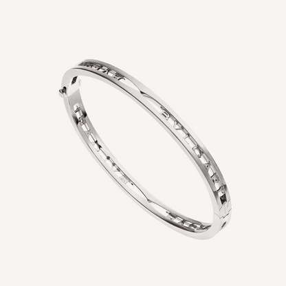 [⭐Hyrra Jewelry]ZERO 1 SPIRAL LOGO SILVER BRACELET