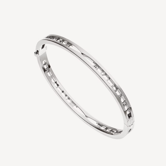 [⭐Hyrra Jewelry]ZERO 1 SPIRAL LOGO SILVER BRACELET