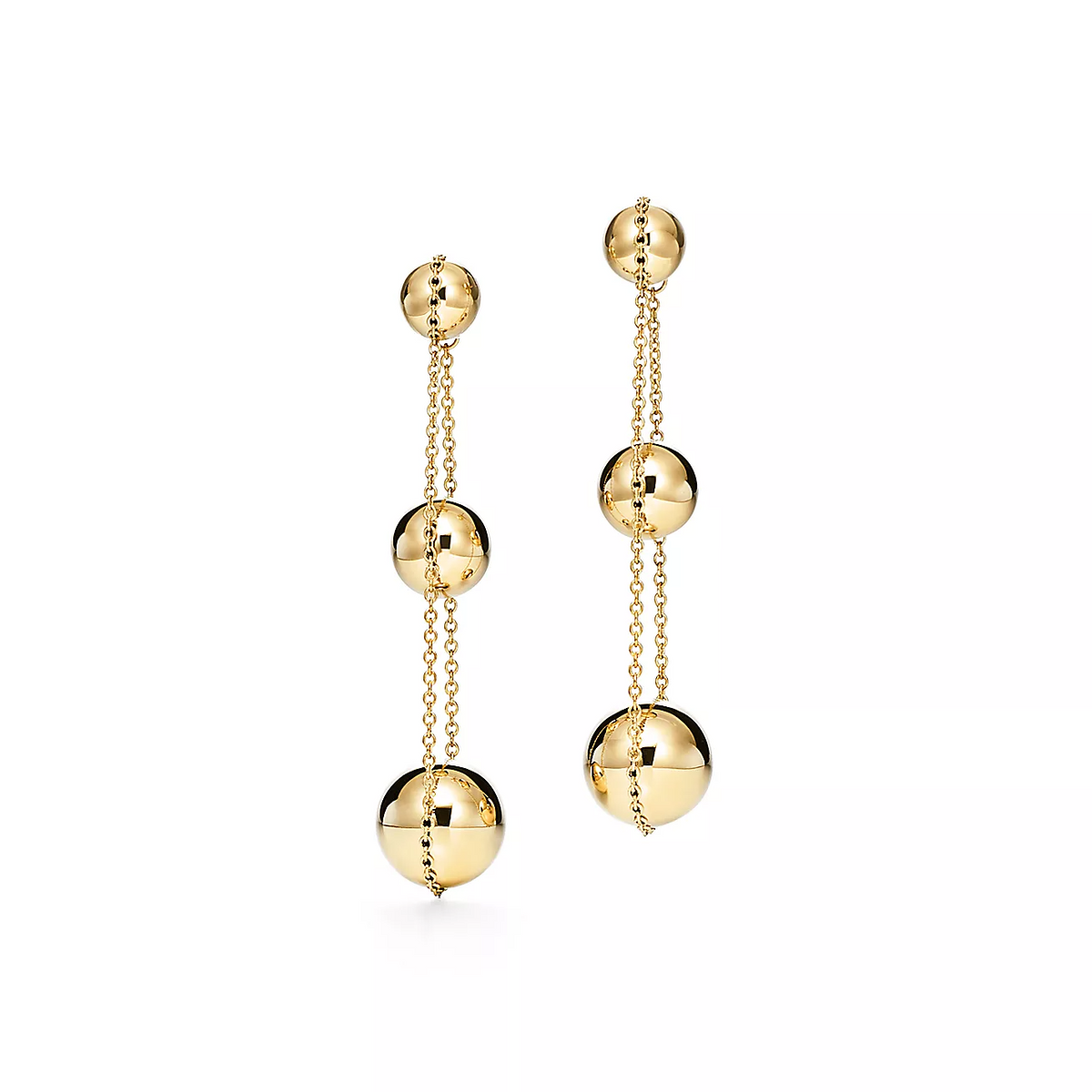 [Hyrra Jewelry]TRIPLE DROP GOLD EARRINGS