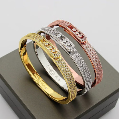 [⭐Hyrra Jewelry]Move Noa Full Pavé Diamond Bangle Bracelet