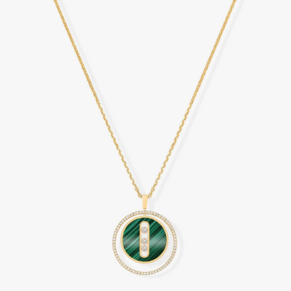 [⭐Hyrra Jewelry]Demo MOVE 3 DIAMOND MALACHITE GOLD DIAMOND NECKLACE